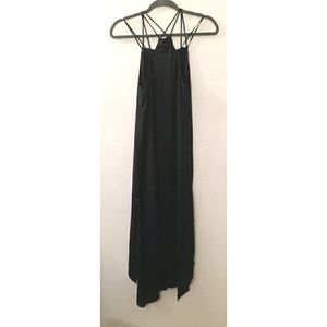 BCBGMaxAzria Black Maxi Dress Strappy Prom Wedding